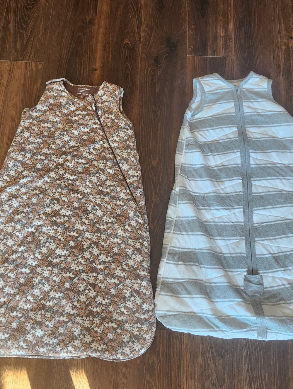 Gunamuna Sleeveless Baby Sleep Sack And Burt's Bees Stripe Sleep Sack